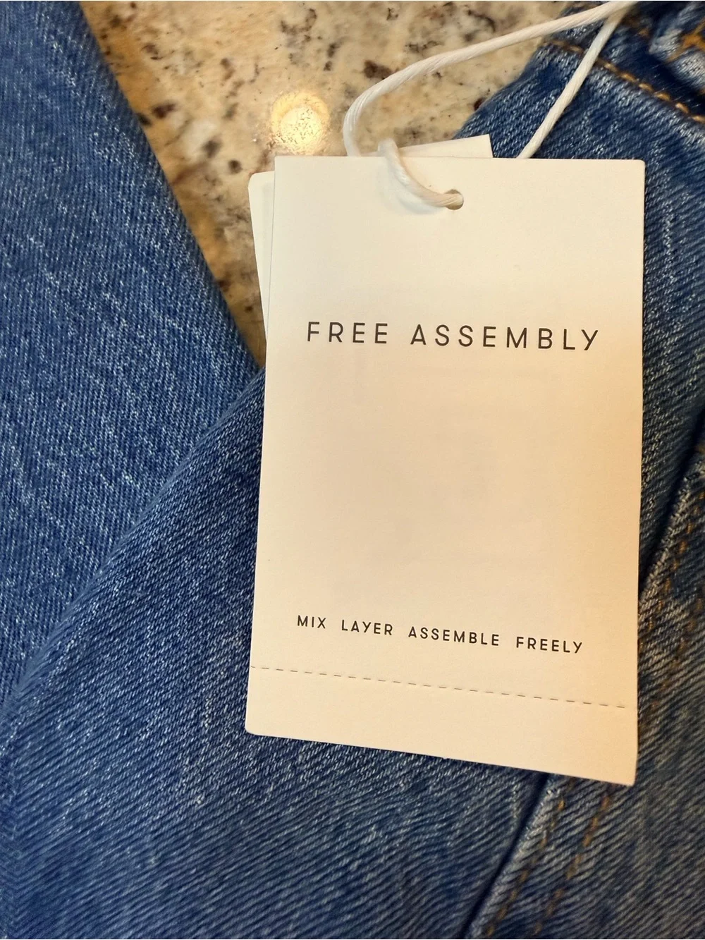 Free Assembly Wide Hem Barrel Jeans NWT